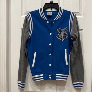 Harry Potter Blue and Gray Varsity Jacket with Crest